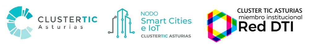 Logos Cluster TIC - Nodo Smart Cities e Iot de Asturias - Red DTI