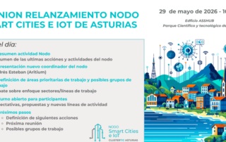 Convocatoria reunion Nodo Smart Cities e IoT de Asturias